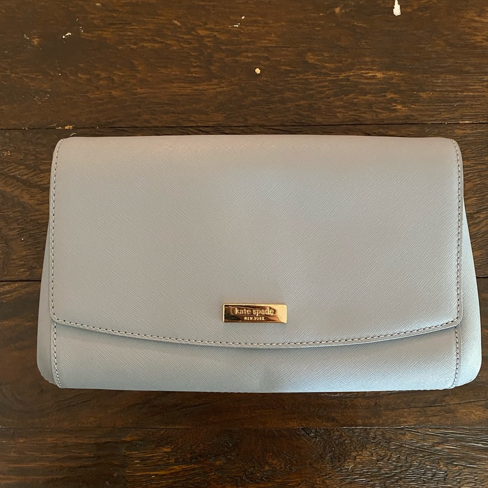 Kate Spade Light Blue Wristlet Clutch